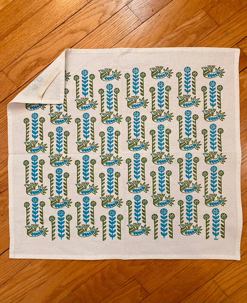 Tea Towel - Birds & Stems